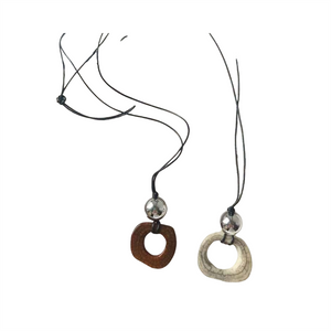 Niche Style Geometric Square Fashionable Long Sweater Chain Pendant