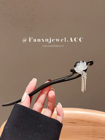 Chinese Ancient Style Ebony Chinese Style Hairpin Hairpin Daily Lotus