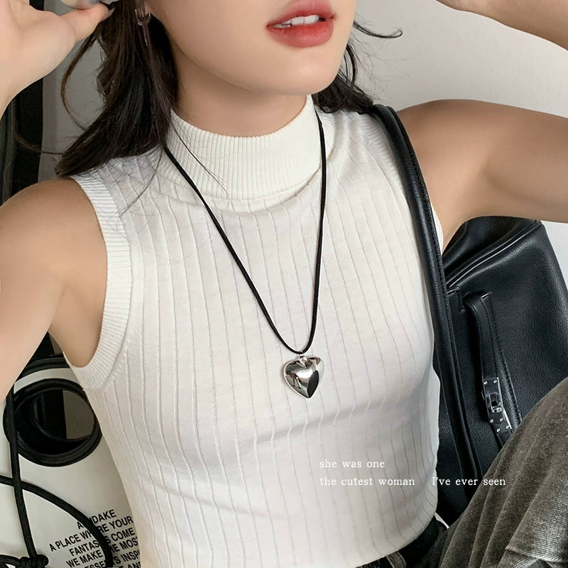 Niche Style Silver Girls Internet Hot Pendant Necklace