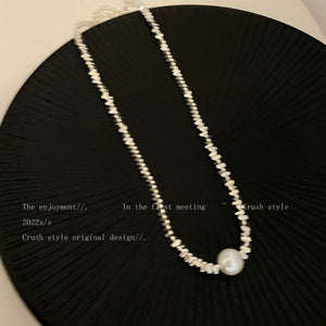 Niche Style Small Pieces of Silver Women's Summer Best Selling Clavicle Chain Pearl