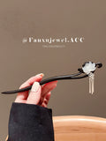 Chinese Ancient Style Ebony Chinese Style Hairpin Hairpin Daily Lotus