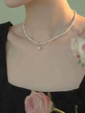 Classic Style Women's Sweet Double-Layer Stylish Pearl Necklace
