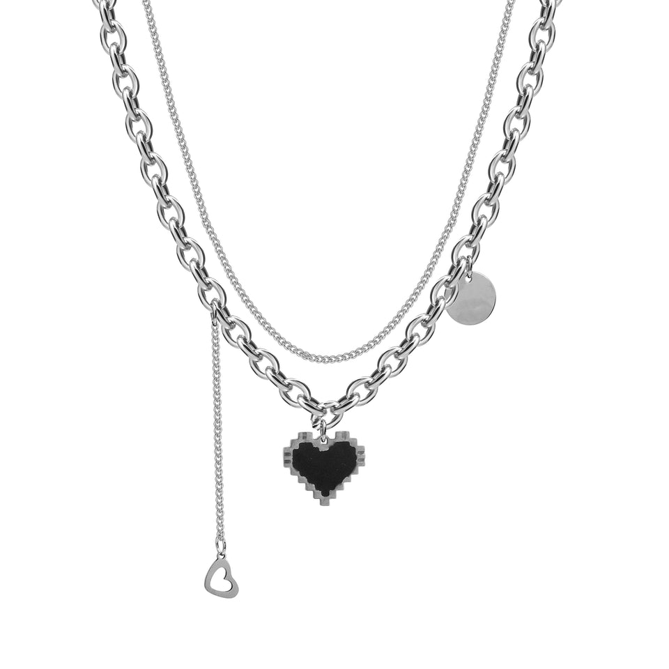 INS Twin Female Sweet Cool Style Stylish Hip Hop Necklace