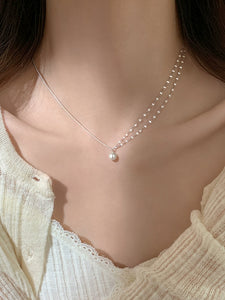 Accessible Luxury S925 Women's Niche Style Sweet Cool Pearl Necklace