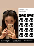 Princess Hairstyle Forehead Black Hairpin Small Jaw Clip
