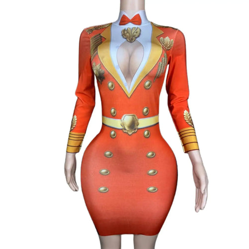 Sexy Red Celebration Skirt for Women Party Festival Rave Outfit Halloween Cosplay Nightclub Show Costume Guoqing - www.sixcolors.us
