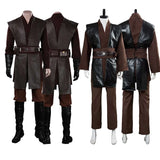 Adult Men Anakin Cosplay Fantasia Uniform Knight Clothes Halloween Party Carnival Suit Movie Battle Costume Robe Cloak Outfit - www.sixcolors.us