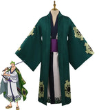 Roronoa Zoro Cosplay Costume Anime ONE PIECE Clothes Full Set Kimono Adult Children Christmas Halloween Party Cosplay Props Gift - www.sixcolors.us