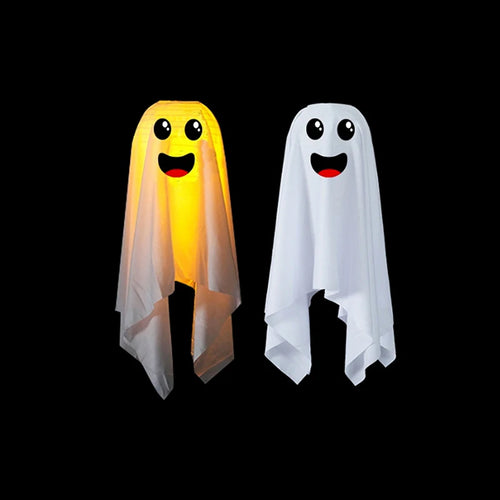 1pce Halloween Light Up Ghosts Yard Ornament Battery Ghost Halloween Decor With Light - www.sixcolors.us