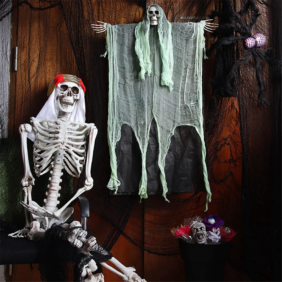 Halloween Decoration Halloween Hanging Props Spooky Halloween Haunted House Decor Hanging Grim Reaper for Halloween A - www.sixcolors.us