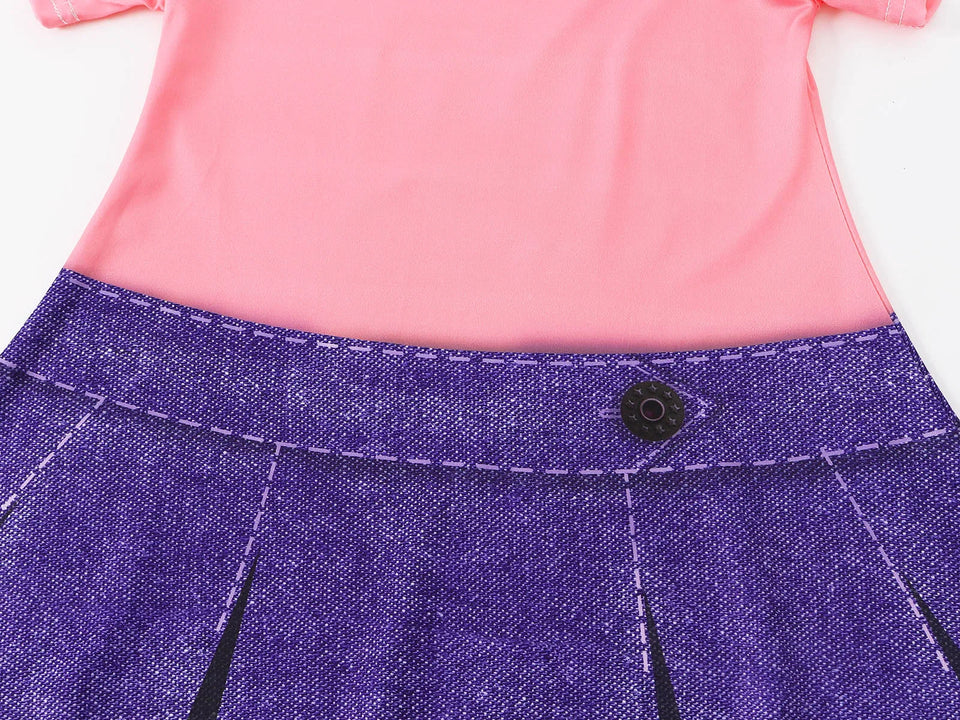 Jurebecia Little Girls Princess Dress Up Girls Cosplay Costume Halloween Fancy Paty Dress Costume Halloween Party Dress Up - www.sixcolors.us
