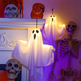 2024 LED Glow Ghost Party Halloween Decoration for Home Indoor Outdoor Haunted House Bar Hanging Horror Props with Lights - www.sixcolors.us