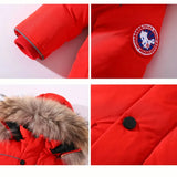 Children's Winter White Duck Down Jacket for Girl Clothes Parka Boy Camouflage Coats Ski Suit Thick Fur Kids Snowsuit -30 degree