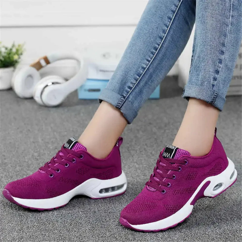 Net Knitting Shoes Size 33 Woman Walking Green Moccasins Women's Brown Sneakers Sports Sabot Aestthic Super Offers
