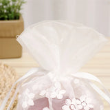 1pcs White Hole Lace Gift Candy Small Bag Wedding Creative Drawstring Souvenir Bags for Guests Jewelry Ornaments Storage Box - www.sixcolors.us