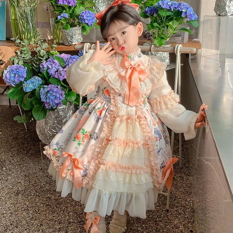 Vestidos Toddler Baby Girl Infant Princess Layer Lace Tutu Dress Wedding Kids Party Dress Children Birthday Prom Lolita Clothes