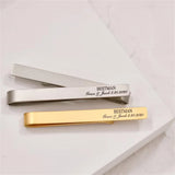 Stainless Steel Customized Name Tie Clip For Men Personalized Custom Engraving Names Accessories Jewelry Valentines‘s Gifts