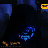 Cosmask Halloween Neon Mask Led Mask Masque Masquerade Party Masks Light Glow In The Dark Funny Masks Cosplay Costume Supplies - www.sixcolors.us