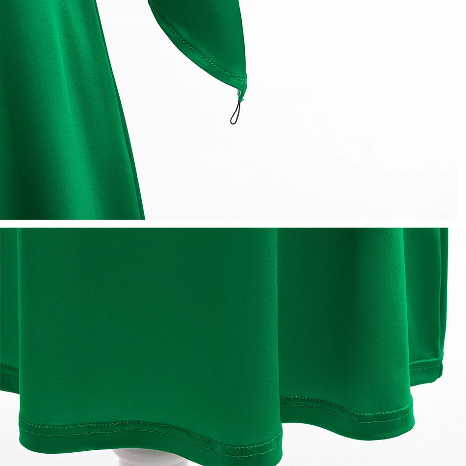 Fiona Green Princess Dress Halloween Fantasy Dress Up Costume Children Elegant Gown Kids Autumn Long Sleeve Lace Print Frocks - www.sixcolors.us