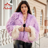 Astrid Faux Fur Coat Women 2024 Winter Loose Cardigan Fur Jacket  Plus Size Stylish Female Luxury Furry Overcoat Girl Streetwear