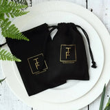 20pcs High Quality Black Jewellry Gift Bags Personalized Logo Velvet Jewelry Packaging Drawstring Pouches for Wedding Party - www.sixcolors.us