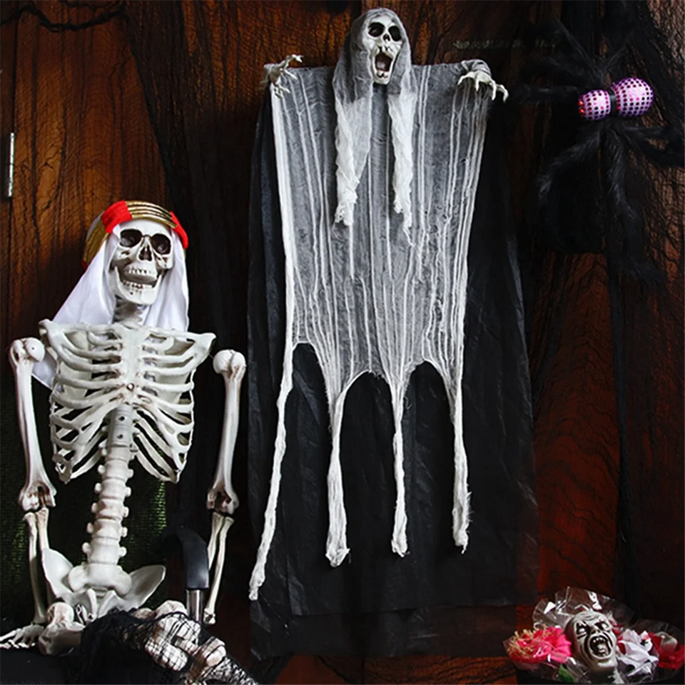 Halloween Decoration Halloween Hanging Props Spooky Halloween Haunted House Decor Hanging Grim Reaper for Halloween A - www.sixcolors.us