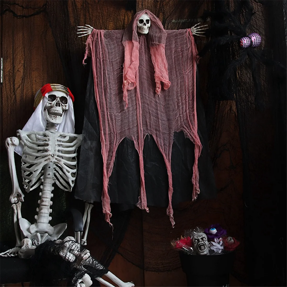 Halloween Decoration Halloween Hanging Props Spooky Halloween Haunted House Decor Hanging Grim Reaper for Halloween A - www.sixcolors.us