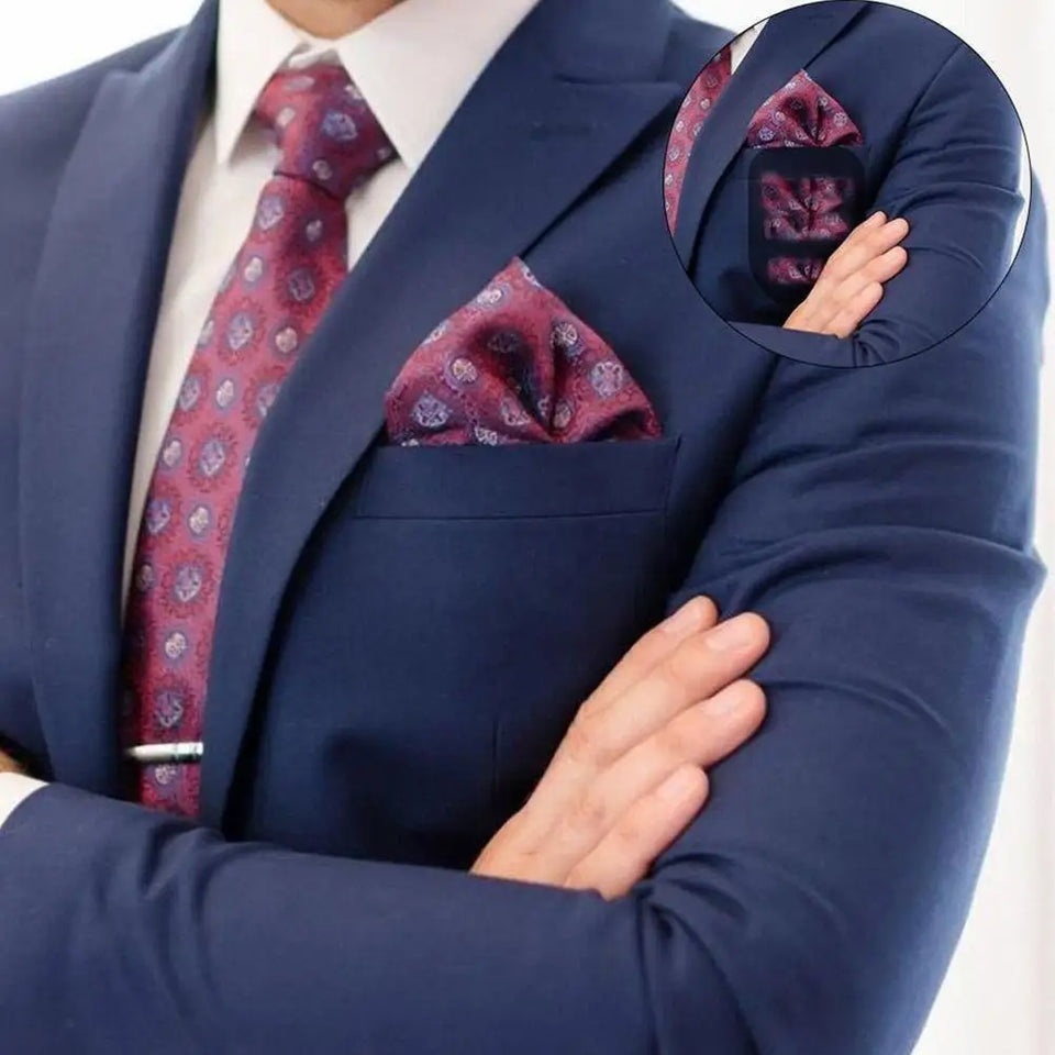 Pocket Squares Holder for Men Clothes Accessories for Men’s Square Scarf, Suits, Tuxedos,Vests and Dinner Jackets N3I4