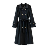Plus Size Women Coats and Jackets Autumn Mid Length Trench Coat Korean Fashion Winter Clothes Women Belt Trench Coat 9xl 10xl