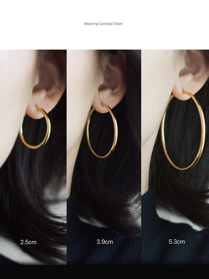 Cvon Female Fancy French 18K Gold and Silver Color Ear Ring