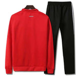New Season Jacket Custom Logo Adult Tracksuit Set Full-Zip Sweatshirt Jogger Sets Outdoor Sport Suit Gym Training Wear
