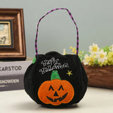 Non Woven Halloween Pumpkin Candy Bag Portable Candy Basket Trick Or Treat Kids Gift Packaging Halloween Party Supplies - www.sixcolors.us