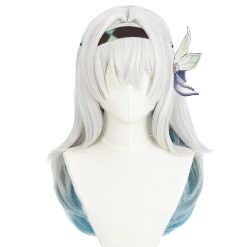 Game Honkai: Star Rail Firefly Cosplay Wig Adult Women Girls Long Heat Resistant Synthetic Hair Halloween Costume Props - www.sixcolors.us