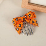 Personality Cloth Ghost Claw Hair Clip Skeleton Headwear Bow Knot Hair Clip Hair Accessories Halloween Hairpin Back Head - www.sixcolors.us