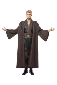Adult Men Anakin Cosplay Fantasia Uniform Knight Clothes Halloween Party Carnival Suit Movie Battle Costume Robe Cloak Outfit - www.sixcolors.us