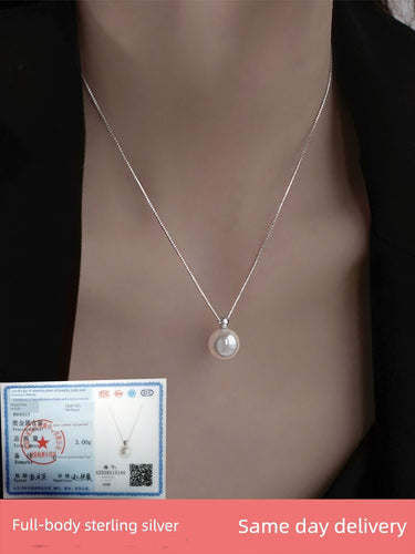 S925 Women's Fancy Light Luxury Minority Pearl Pendant