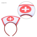Nurse Hat Headbands Halloween Headbands Hair Accessories for Girls and Womens Holiday Party Headwear - www.sixcolors.us