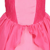 Girls Peach Princess Dress Halloween Fantasy Costume Children Ceremonial Luxury Carnival Outfits Kids Elegant Gowns Pagent Sets - www.sixcolors.us