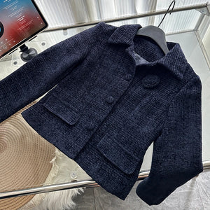 LUZHEN Elegant Casual Checked Slim Jacket Women's Long Skirt 2024 Autumn New Fashion Bodycon Female Social Two-piece Sets AA1798