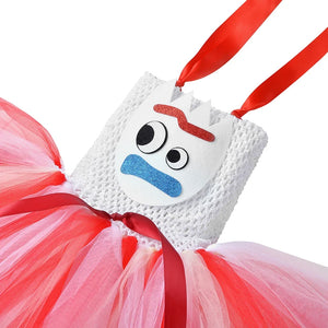 Toy Forky Inspired Tutu Dress for Girls Birthday Party Princess Dress Girls Halloween Cosplay Costume for Kids Fancy Dress Up - www.sixcolors.us