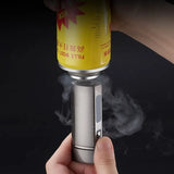 Metal USB Triple Torch Transom LED Jet Cigar Lighter Three Nozzle Turbo Windproof Cigar Lighter Smoking Accessories Men‘s Gift
