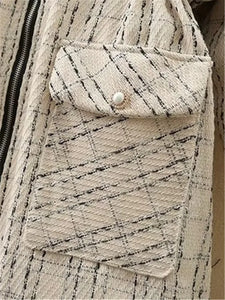 Plus Size Women's Clothing Quality Winter Jacket Detachable Fur Collar Hooded, Cotton And Thickened Windbreaker Tweed Fabric