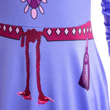 Wish Asha 3D Print Dress Halloween Party Long Sleeve Princess Costume 3-10 Yrs Kids Cartoon Role Playing Outfits New Arrival - www.sixcolors.us
