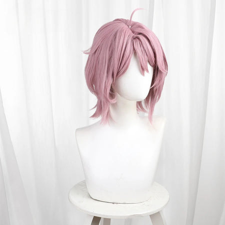 Anime Dandadan Momo Ayase Cosplay Wig Short Pink Wig for Women Heat Resistant Synthetic Hair Halloween Costume Role Play Wigs - www.sixcolors.us