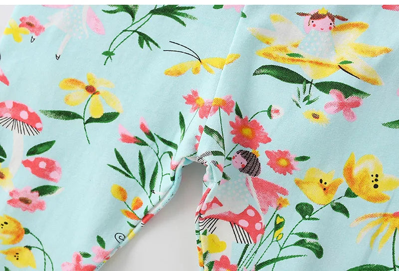 Kids Girls Children‘s Clothing Suits 2024 Summer 100% Combed Cotton t-shirt Leggings Pants Outfits Casual Baby Girl Clothes Sets