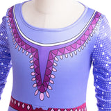 Wish Asha 3D Print Dress Halloween Party Long Sleeve Princess Costume 3-10 Yrs Kids Cartoon Role Playing Outfits New Arrival - www.sixcolors.us