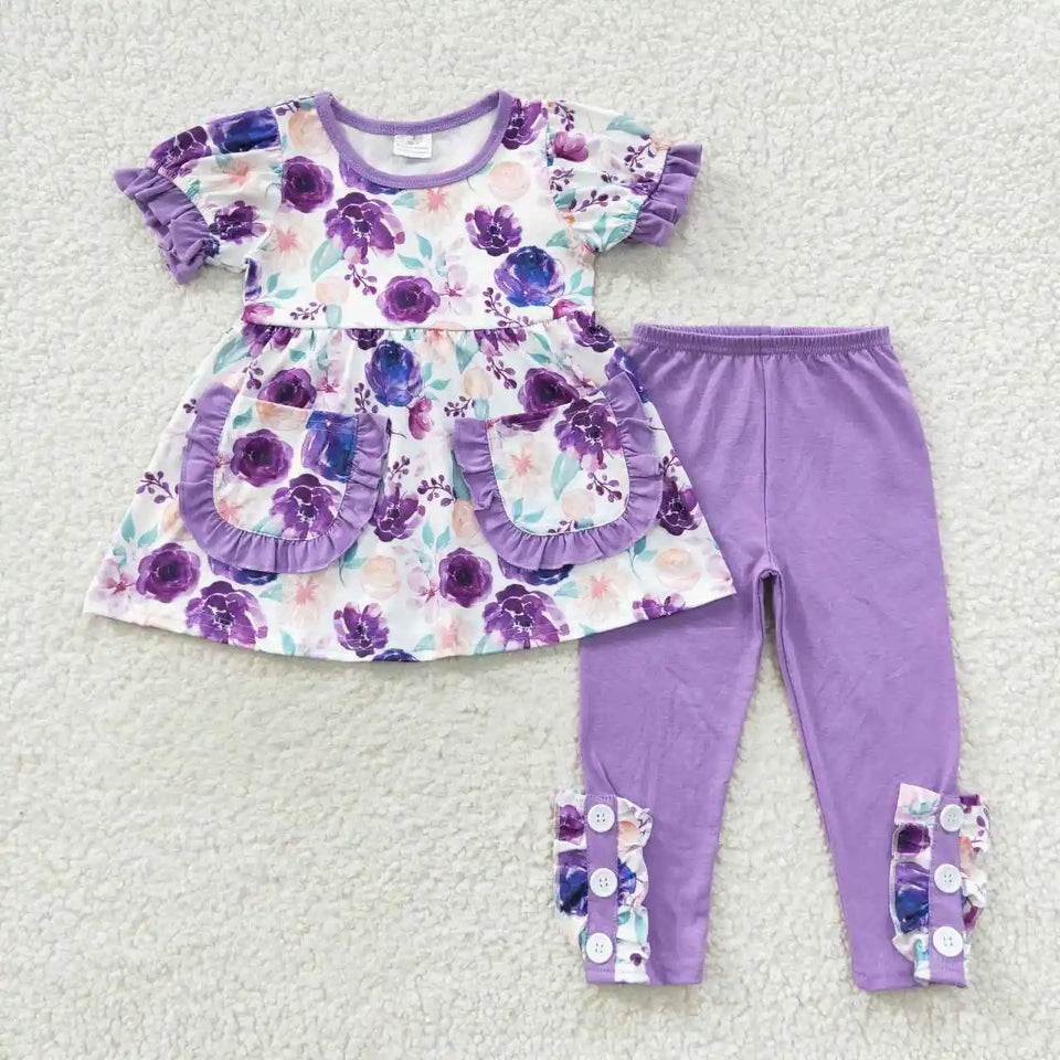 Latest Update Wholesale Kids Christmas Boutique Sets Toddler Bell Bottom Clothes Santa Baby Red Outfits