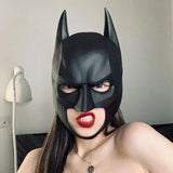 Batman Bruce Wayne Mask Cosplay Costume Superhero Movie Halloween Party Masks Party Short Black Latex Mask For Girlfriend Gift - www.sixcolors.us