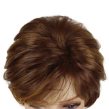 Synthetic Women's Short Pixie Cut Wig Mix Brown Hair Natural Ladies Wig with Bangs Daily Stylish Mommy Wig Cosplay Halloween - www.sixcolors.us