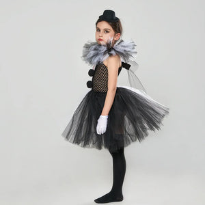 Halloween Girl Cosplay Costume Evil Joker Tutu Girl Carnival Performance Outfits Thriller Dress Up Children Halloween Clothes - www.sixcolors.us